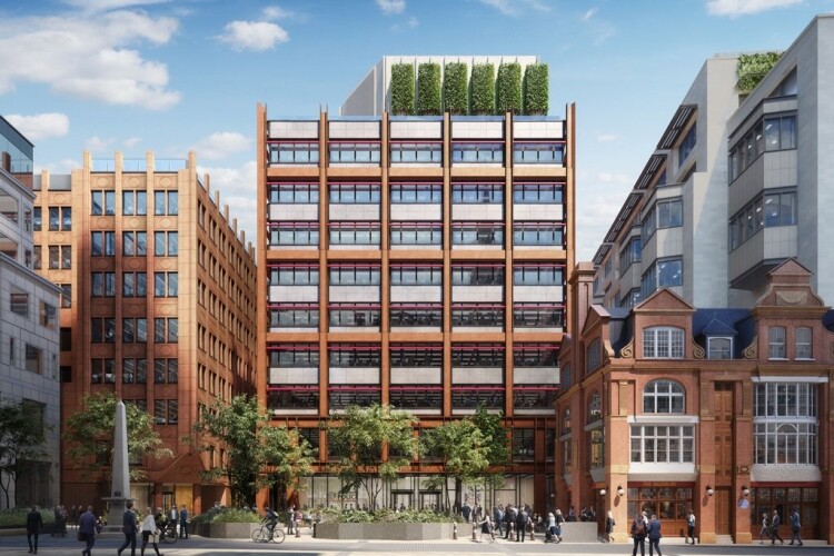 Salisbury Square is designed by Eric Parry Architects. [Image: dbox]