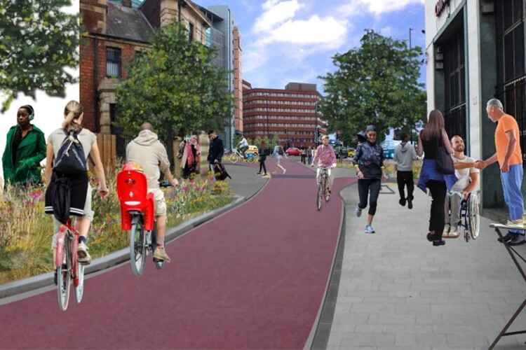 Artist's impression of how Sheffield city centre will look