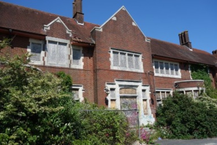 The derelict Preston Barracks site in Brighton