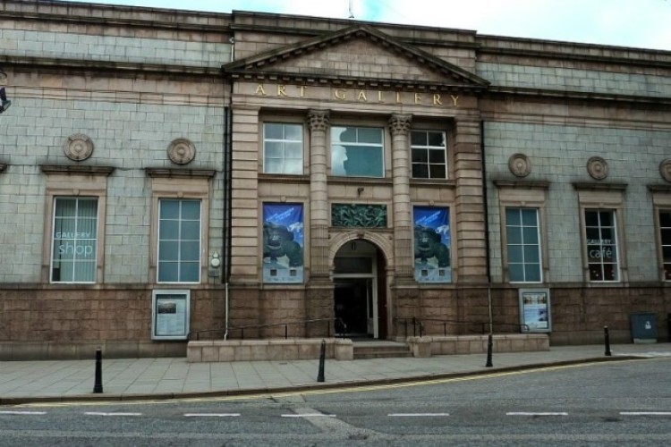Aberdeen Art Gallery now and, below, how it is planned to become