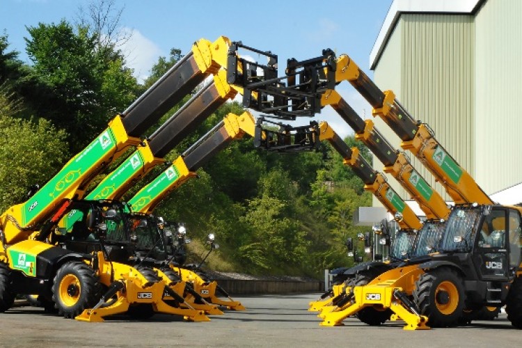 A few of A-Plant's new JCB telehandlers 