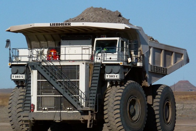 Liebherr TI282 mining truck
