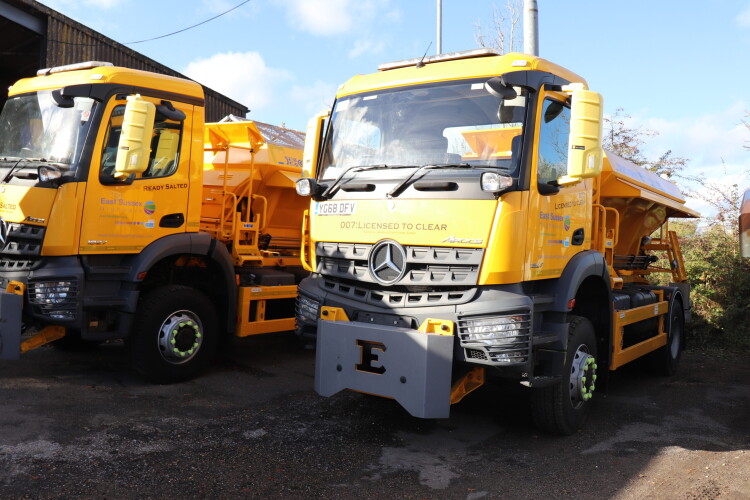 East Sussex Highways' gritters ready for action