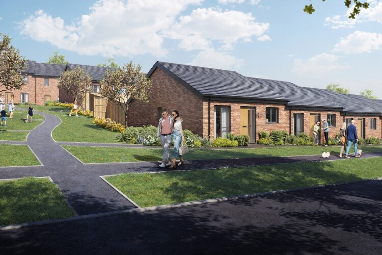 CGI of the bungalows to be built