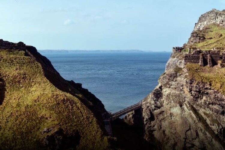 Access to Tintagel Castle as it now is