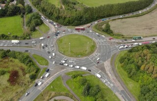 There is often congestion at the existing roundabout