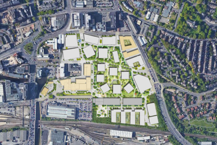The new proposed masterplan for Island Quarter